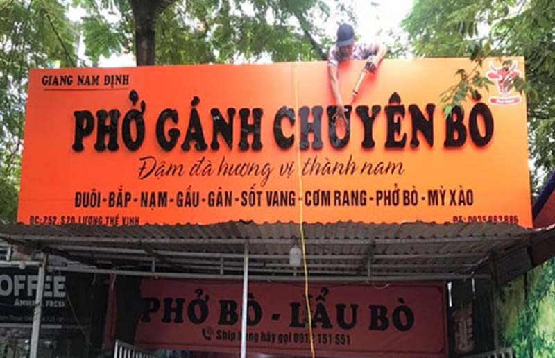 Biển quảng cáo quán ăn sáng