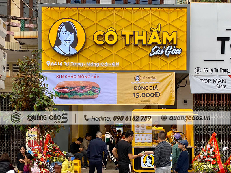 Thi công chuỗi hệ thống biển Cô Thắm Sài Gòn Thi công chuỗi hệ thống biển Cô Thắm Sài Gòn