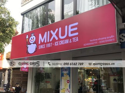 Thi công biển quảng cáo Mixue tại Lương Khánh Thiện Hải Phòng