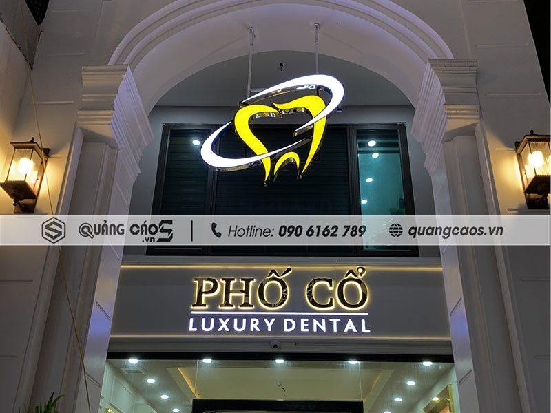Thi công biển quảng cáo Nha Khoa Phố Cổ - 55 Chu Văn An Thi công biển quảng cáo Nha Khoa Phố Cổ - 55 Chu Văn An