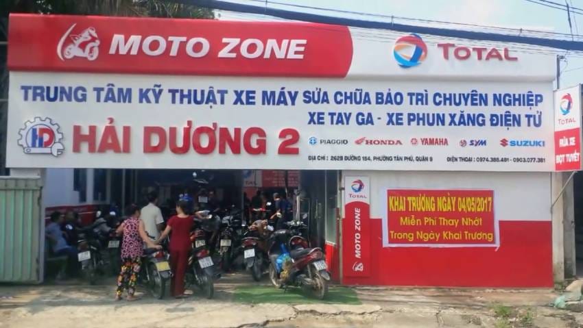 bảng hiệu sửa xe