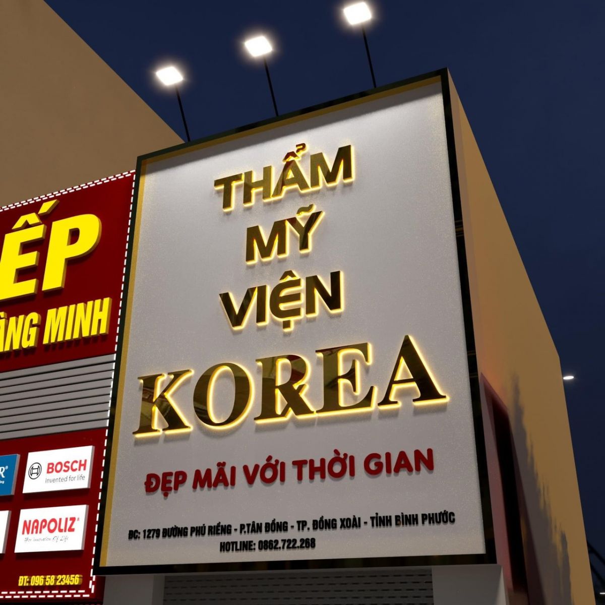 biển quảng cáo alu chữ nổi