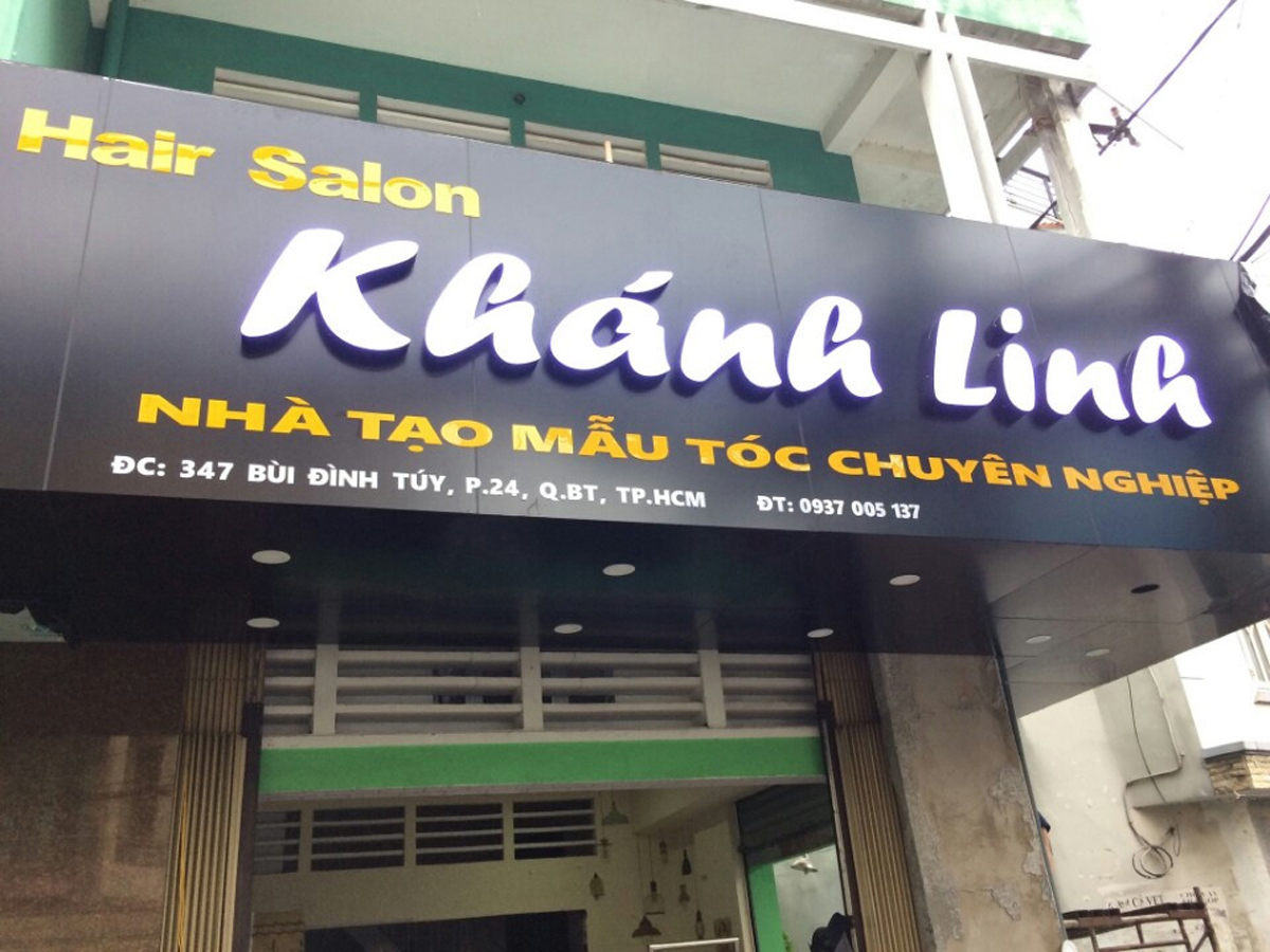 biển quảng cáo alu chữ nổi