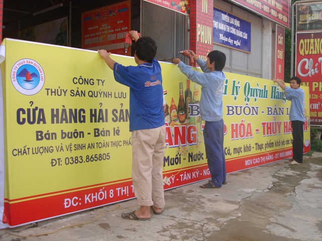 biển quảng cáo in bạt
