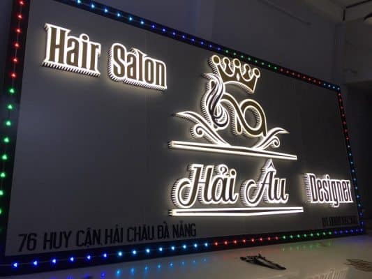 biển led cắt tóc
