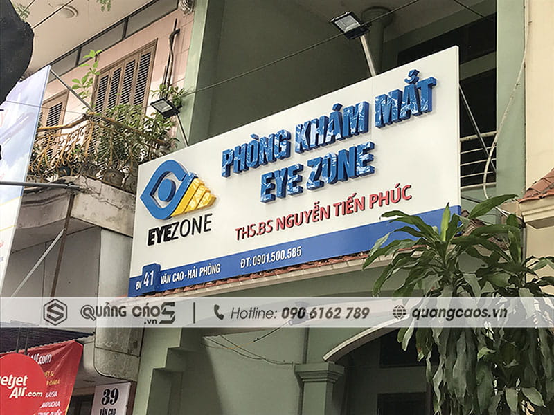 Biển quảng cáo Phòng Khám Mắt EYE ZONE - 41 Văn Cao, Hải Phòng