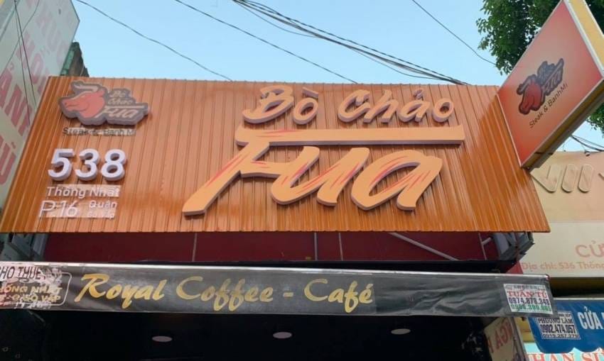 biển quảng cáo bằng tôn sóng