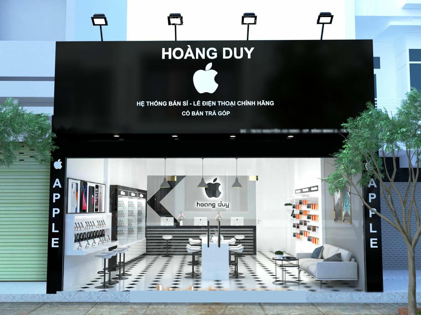 Thiết Kế & Thi Công Bảng Hiệu Cửa Hàng iPhone Hiện Đại - Thiết kế thi công Bảng hiệu, Biển quảng cáo, Alu ngoài trời, hộp đèn, in ấn