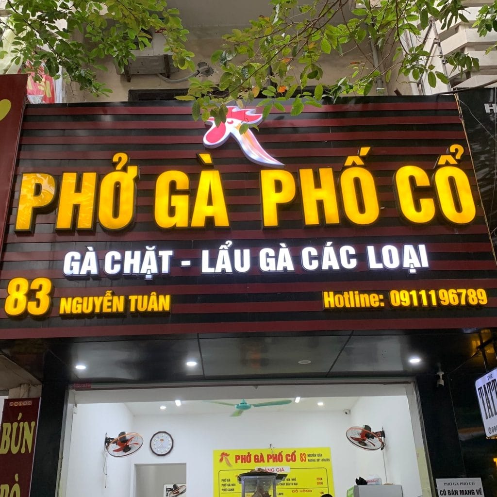 Làm Biển Quảng Cáo Quán Phở Hà Nội