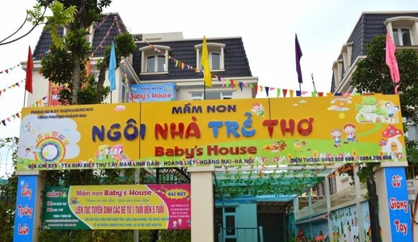 biển quảng cáo trường mầm non