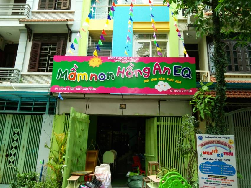 biển quảng cáo trường mầm non