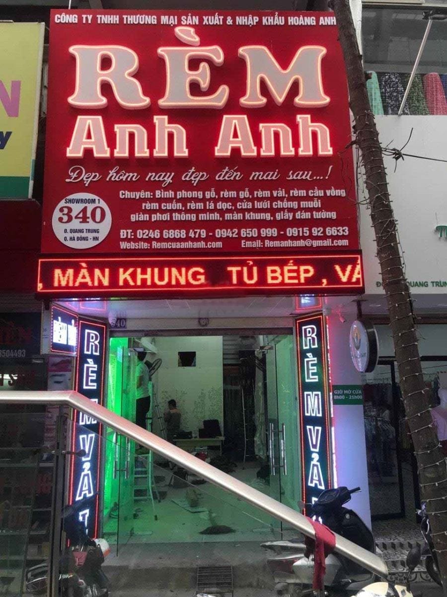 29 Mẫu biển quảng cáo rèm cửa nổi bật và thu hút khách hàng nhất