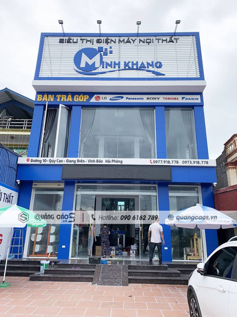 Làm biển quảng cáo Siêu Thị Nội Thất Minh Khang Làm biển quảng cáo Siêu Thị Nội Thất Minh Khang