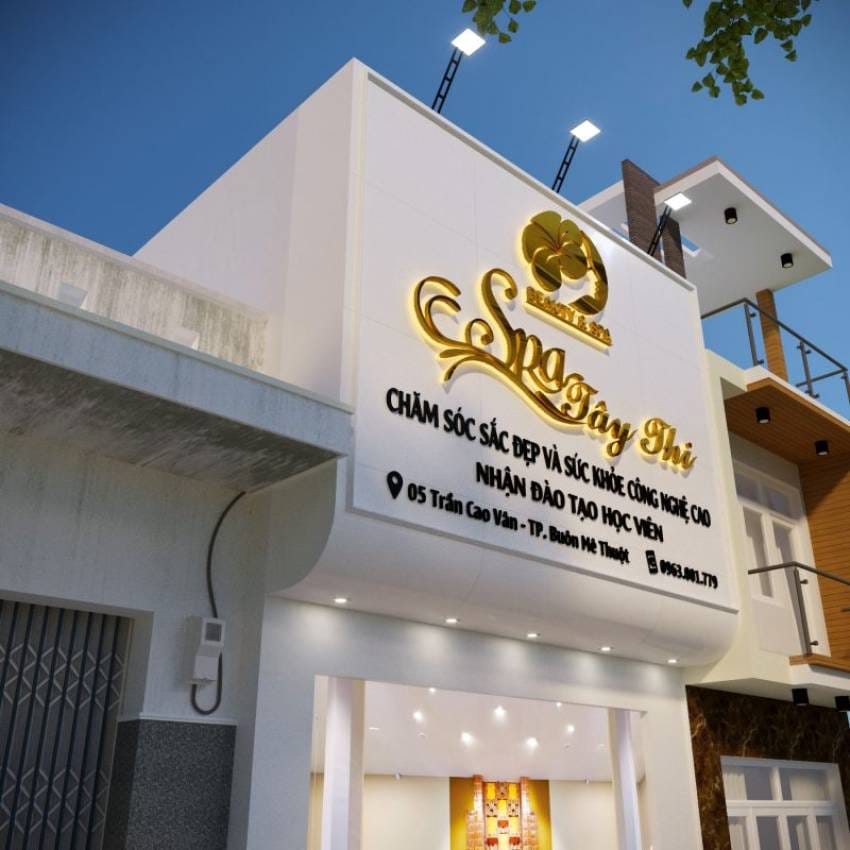 mẫu bảng hiệu spa đẹp