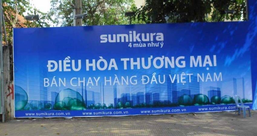 mẫu biển quảng cáo in bạt