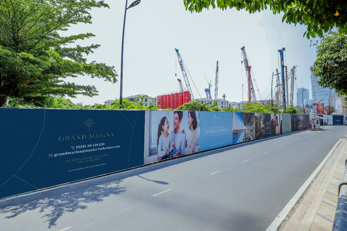 kích thước hàng rào dự án