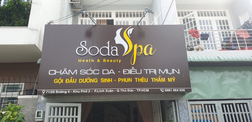 biển quảng cáo gội đầu dưỡng sinh