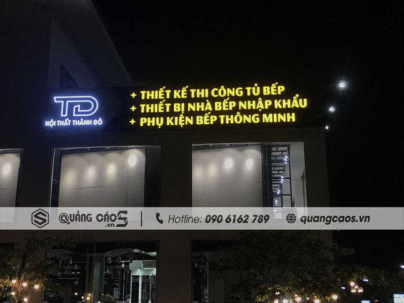 Làm biển quảng cáo LED cửa hàng Nội Thất Thành Đô tại Thủy Nguyên Hải Phòng Làm biển quảng cáo LED cửa hàng Nội Thất Thành Đô tại Thủy Nguyên Hải Phòng