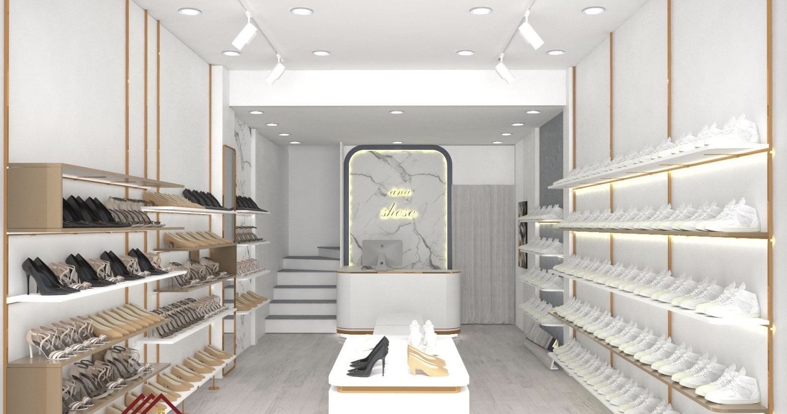 THIẾT KẾ NỘI THẤT CHO SHOP GIÀY DÉP NAM NỮ TẠI HÀ NỘI, TP.HCM – https://tppnoithat.vn/